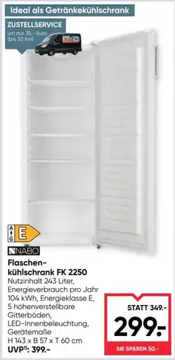 Maximarkt Flaschen- kühlschrank fk 2250 Angebot