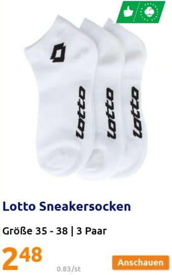 Action Lotto Sneakersocken Angebot