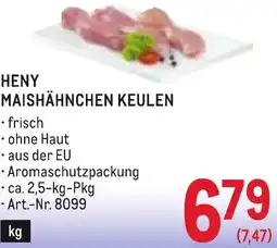 Metro Heny maishähnchen keulen Angebot