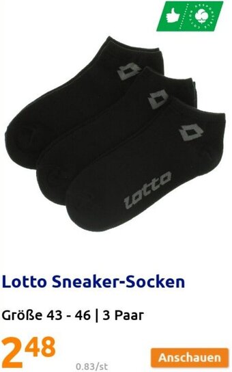 Action Lotto Sneaker-Socken Angebot