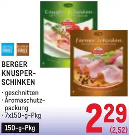 Metro Berger knusper- schinken Angebot