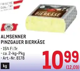 Metro Almsenner pinzgauer bierkäse Angebot