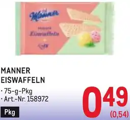 Metro Manner eiswaffeln Angebot