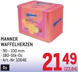 Metro Manner waffelherzen Angebot