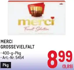 Metro Merci grosse vielfalt Angebot