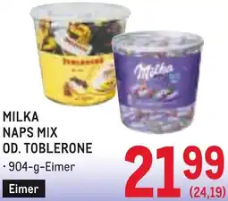 Metro Milka naps mix od. toblerone Angebot