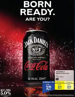 Metro Jack daniel's whisky & coca-cola Angebot