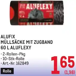 Metro Alufix müllsäcke mit zugband Angebot