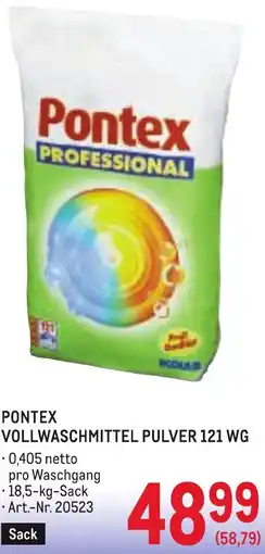 Metro Pontex vollwaschmittel Angebot