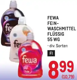 Metro Fewa fein- waschmittel flüssig Angebot