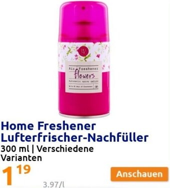 Action Home Freshener Lufterfrischer-Nachfüller 300ml Angebot