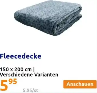 Action Fleecedecke 150x200 cm Angebot