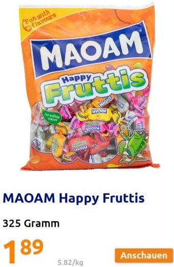Action Maoam Happy Fruttis 325 Gramm Angebot