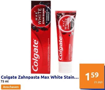 Action Colgate Zahnpasta Max White Stain Guard Angebot