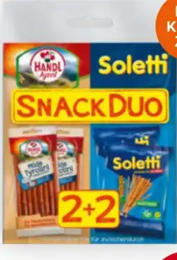 Billa Handl Tyrol & Soletti Snack Duo Angebot