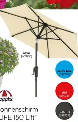 Hellweg Doppler Sonnenschirm Life 180 Lift Angebot