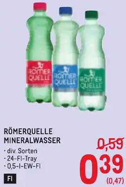 Metro Römerquelle mineralwasser Angebot