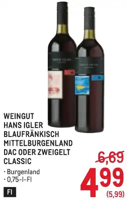 Metro Weingut hans igler blaufränkisch mittelburgenland dac oder zweigelt classic Angebot