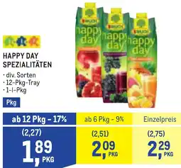 Metro Happy day spezialitäten Angebot