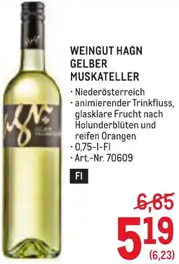 Metro Weingut Hagn Gelber Muskateller Angebot