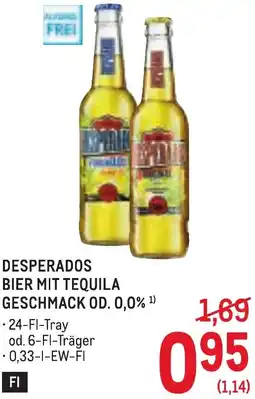 Metro Desperados bier mit tequila geschmack Angebot