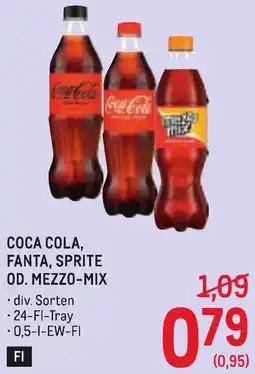 Metro Coca cola, fanta, sprite od. mezzo-mix Angebot