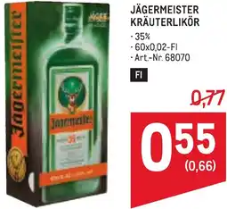 Metro Jägermeister Kräuterlikör Angebot