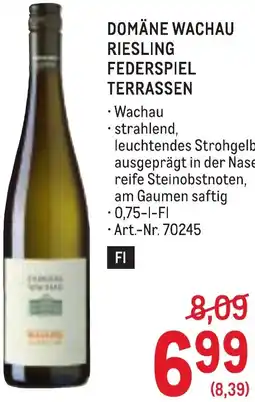 Metro Domäne Wachau Riesling Federspiel Terrassen Angebot