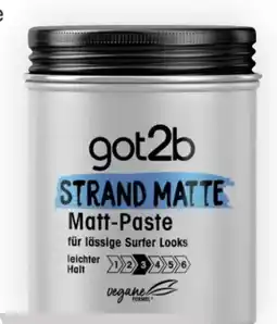 Bipa Schwarzkopf Got2b Strand Matte Surfer Look Matt-Paste Angebot