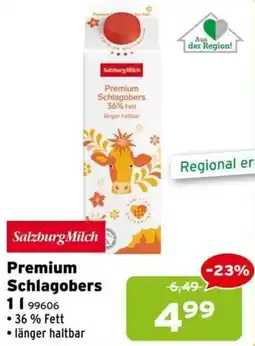 Salzburger Lagerhaus Premium Schlagobers Angebot