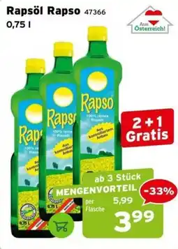 Salzburger Lagerhaus Rapsöl Rapso Angebot