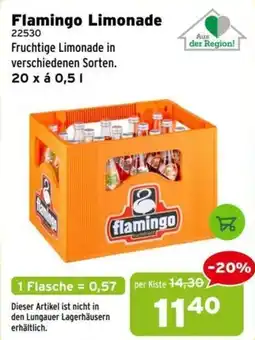 Salzburger Lagerhaus Flamingo Limonade Angebot