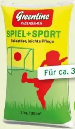Salzburger Lagerhaus Greenline Rasensamen Spiel + Sport Angebot