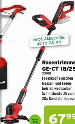 Salzburger Lagerhaus Rasentrimmer GE-CT 18/25 Li Angebot