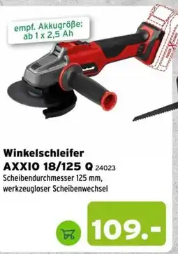 Salzburger Lagerhaus Winkelschleifer AXXIO 18/125 Q Angebot