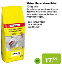 Salzburger Lagerhaus Weber Reparaturmörtel Angebot