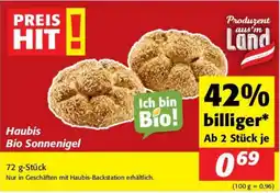 Nah&Frisch Haubis Bio Sonnenigel Angebot