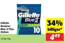Nah&Frisch Gillette Rasierer Blue II Plus Slalom Angebot