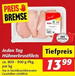 Nah&Frisch Jeden Tag Hühnerbrustfilets Angebot