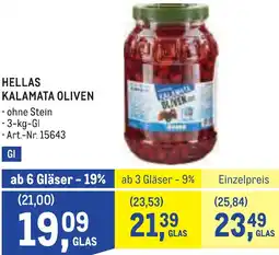 Metro Hellas kalamata oliven Angebot