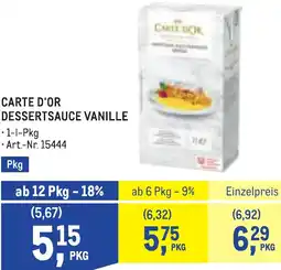 Metro Carte d'or dessertsauce vanille Angebot