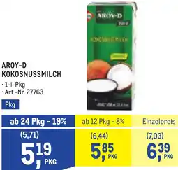 Metro Aroy-d kokosnussmilch Angebot