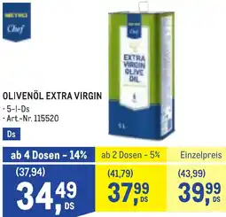 Metro Olivenöl extra virgin Angebot