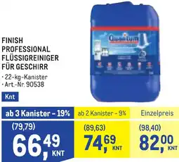 Metro Finish professional flüssigreiniger Angebot