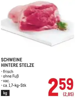 Metro Schweine hintere stelze Angebot