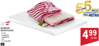 Metro Schweine bauchfleisch Angebot