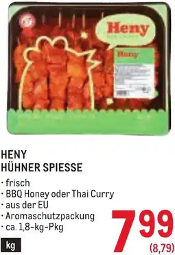 Metro Heny hühner spiesse Angebot