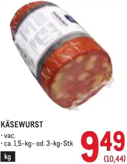 Metro Käsewurst Angebot