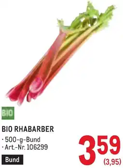 Metro Bio rhabarber Angebot