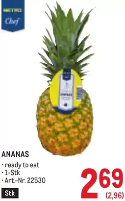 Metro Ananas Angebot